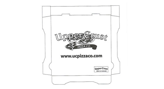 Uppercrust Pizza Co. Pizza Box Upper Crust Pizza Co. Pizza Box